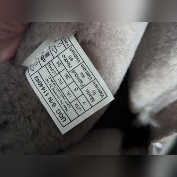 UGG CLASSIC SHORT BAILEY ZIP SMOKE PLUM SUEDE SNOW WOMEN'S BOOTS SIZE US 7 NEW - Picture 6 of 7